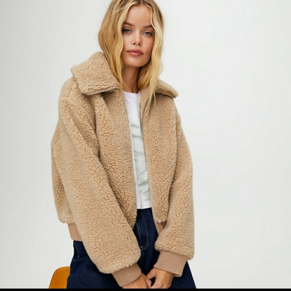 Aritzia Wilfred Teddy coat